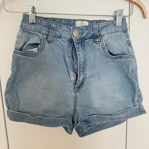 Cotton On High Classic Denim Shorts – Size 4